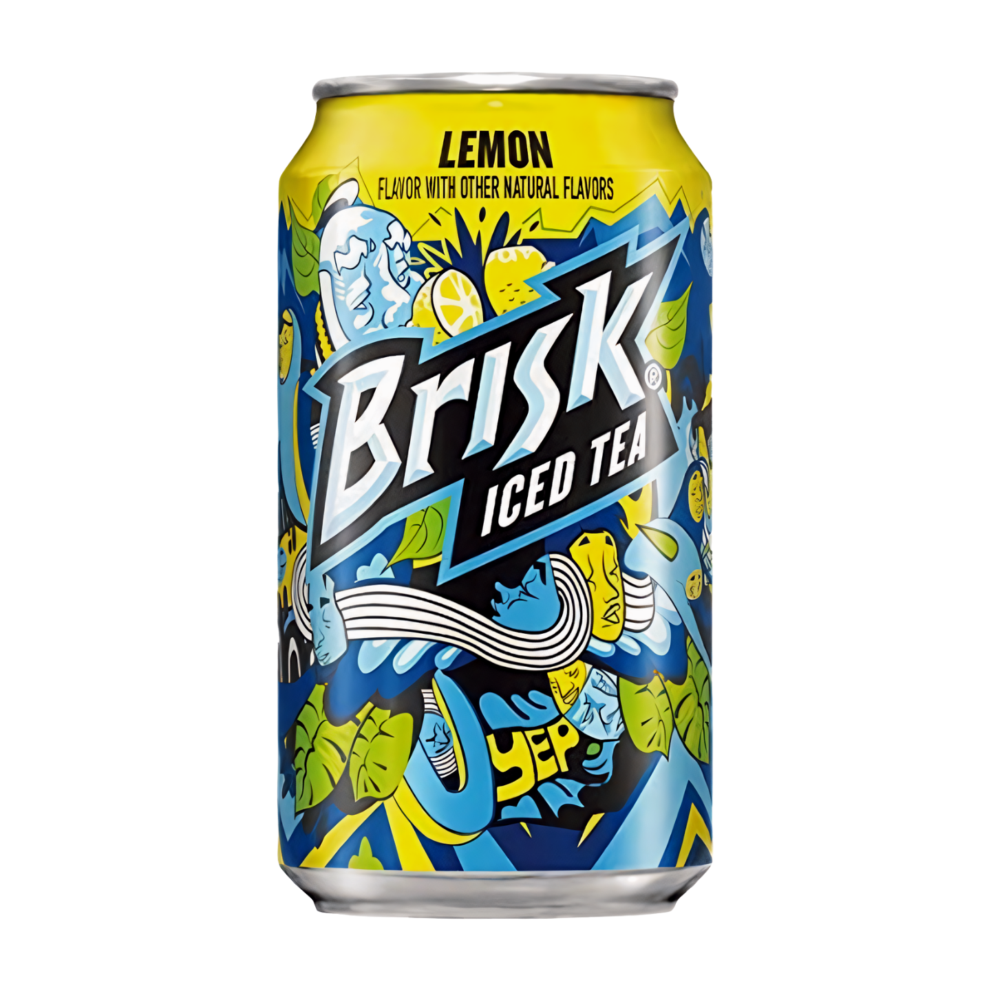 Brisk cans Lemon