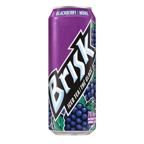 Brisk cans Blackberry